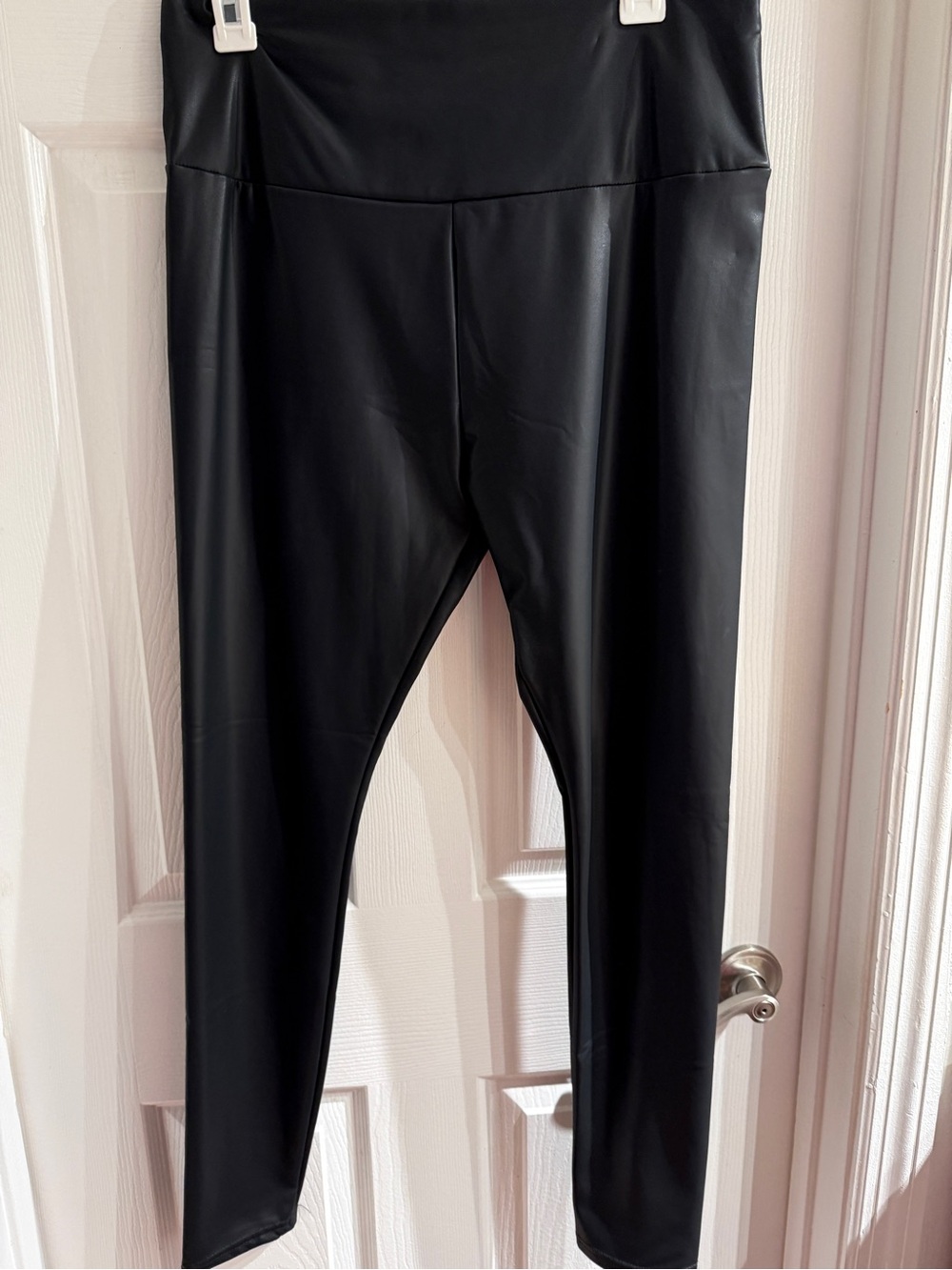 Black Faux Leather Leggings